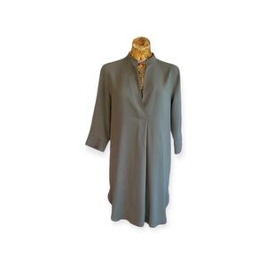 Prologue green dress small v neck long sleeve